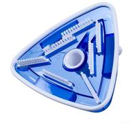 Testa triangolare per piscine sotterranee e interrate, con spazzole in polipropilene, 29 cm