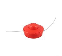Testa universale per decespugliatore a benzina, bobina di ricambio con doppia banda M10 x 1,25, filettatura sinistra per decespugliatore, nero, 110 mm (A)