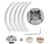 Testa universale per tosaerba in lega di alluminio con funi metalliche in acciaio Trimmer testa bobina di ricambio per tosaerba accessori