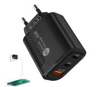 Testa USB a ricarica rapida - Blocco di ricarica del telefono con caricatore da muro veloce | Blocco di per telefono QC3.0 2PD 40W, testina di rapida per dispositivi di tipo C, ignif