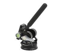 Testa Videocamera Portatile, Testa Treppiede Fluida Regolabile in Lega di Alluminio Anodizzata Foro Scew da 1/4 con Impugnatura per Fotografia Ausiliaria