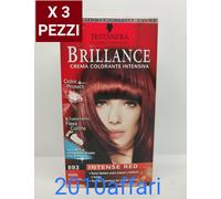 Testanera Brillance Crema colorante Intensiva - 893 Rosso Speziato - 3 Pezzi