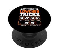 Testardi Lowchen trucchi per cani divertenti cuccioli amanti PopSockets PopGrip Adesivo