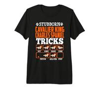 Testardo Cavalier King Charles Spaniel Tricks Divertente Maglietta Premium