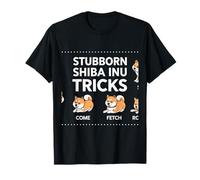 Testardo Shiba Inu Trucchi Pet Addestramento Cane Proprietario Maglietta