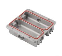 Testata cilindro compressore d'aria 550 750W con componente di ricambio doppia entrata e uscita compatibile con modelli di olio con guarnizione in gomma
