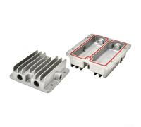 Testata cilindro compressore d'aria per modelli olio 550-750W, doppia entrata e uscita, parte di ricambio in metallo con guarnizione in gomma, 86 mm, grigio