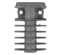 Testata del cilindro del compressore d'aria in alluminio pressofuso, parte di ricambio per pompa ad aria silenziosa senza olio, con buona dissipazione del calore, componente di azionamento pneumatico