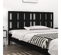 Testata della camera da letto Testiera per camera degli ospiti Spalliera letto matrimoniale Testiera Letto Nera 165,5x4x100 cm in Legno Massello di PinoAdatto per la camera degli ospiti, l'hotel
