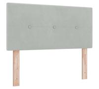 Testata LED vidaXL a bottoni in velluto grigio chiaro 90 cmTestiera letto