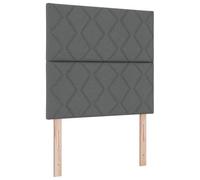 Testata LED vidaXL Design Blocchi Diamante Grigio Scuro 100 cm TessutoTestiera letto