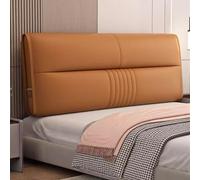 Testata Letto Cuscini,Cuscino Da Lettura Per Letto,Coprire Antipolvere In Panno Tecnologico Cover,Copri Testiera Letto Matrimoniale Imbottito((There are bed head) 200*58*10CM,Autumn orange)