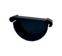 Testata per grondaia in PVC First Plast antracite 25 cm Antracite