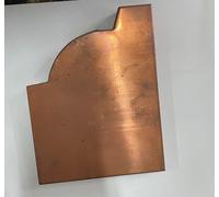 TESTATA TAPPO GRIGLIA CHIUSURA GRONDAIE IN RAME SINISTRO