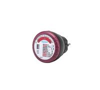 Testavit Schuki 3 Tester per prese LCD e contatto dito per il controllo del collegamento del conduttore di protezione (indicatore LED, controllo sicuro), rosso/nero