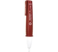 Tester di tensione senza contatto Testboy 11 da 110 V AC con display ottico e acustico (rilevatore di tensione, metodo di misurazione capacitivo, CAT III 1000 V, custodia in plastica ABS), rosso