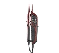 Testboy di tensione bipolare Testboy Profi III LED CAT IV 1000 V con test FI (indicazione ottica tramite LED, funzionamento con una sola mano, test senza contatto con le dita), rosso/nero