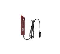 Testboy Tester per auto rilevatore di tensione fino a 48 V tensione continua (ideale per la ricerca di difetti, indicatore di polarità, 4 LED, sonda perforante integrata, IP 40), rosso