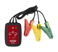 Testboy TV 411 Misuratore del campo rotante e tester rotazione fasi senza contatto (indicatore a LED ad alta visibilità, tester rotazione fasi integrato, misurazione senza contatto), rosso/nero