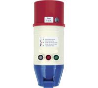 Adattatore Testboy TV 432 CEE con indicatore di direzione del campo rotante (custodia in PE infrangibile, combinabile con Testavit Schuki 1A, 2K e 3A), rosso/bianco/blu