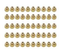 Teste a Cono per Legare Tubi,Teste a Cono in per Legare - Testa a Cono scanalata in 50 Pezzi Perline a Testa di Cono,Materiali per Legatura delle, 3 Dimensioni,