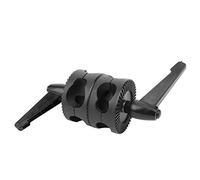 Teste con impugnatura per fotografia, Supporto per riflettore fotografico, Adattatore di montaggio per giradischi a doppia ruota in plastica nera da 310 g per supporto luce