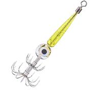 Teste di calamari Fishing Acqua salata- 9,5 cm a LED Underwater Light Squid Gancio di calamari, esche per maniche per maniche per seppie per la taglio