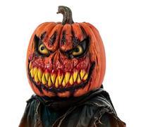 Teste di Halloween decorativo - Maschera per il cosplay di zucca, costume da performance da palcoscenico | Copertura per la testa piena Vedi attraverso gli occhi a maglie, grande trucco che tratta gli