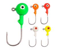 Teste di maschera, ganci per maschere da pesca 5 pezzi, ganci rotondi da 1, 3 pollici per la pesca per la per acqua salata d'acqua dolce, colore casuale