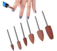 Teste di Ricambio della Lima per Unghie Elettriche, 6pcs per Trapano Trapano Bit Unghie Perforazione Perforazione Manicure Che Macina la Testa di Lucidatura Lucidatura Chiodi Accessori (Imposta 05)