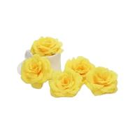 Teste di rose artificiali nere 10 pezzi 8 cm for decorazioni nuziali | Capolini in seta for la decorazione di casa, compleanno, Capodanno e banchetti
