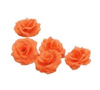 Teste di rose artificiali nere 10 pezzi 8 cm for decorazioni nuziali | Capolini in seta for la decorazione di casa, compleanno, Capodanno e banchetti