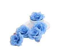 Teste di rose artificiali nere 10 pezzi 8 cm for decorazioni nuziali | Capolini in seta for la decorazione di casa, compleanno, Capodanno e banchetti