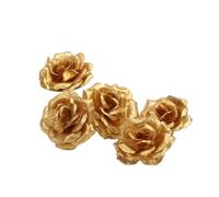 Teste di rose artificiali nere 10 pezzi 8 cm for decorazioni nuziali | Capolini in seta for la decorazione di casa, compleanno, Capodanno e banchetti