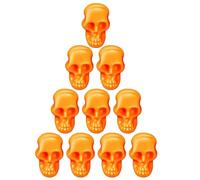 Teste di scheletro | Figura paesaggistica miniature di Halloween, oggetti di scena realistici, modello di teschio piccolo, teschi di scheletro di Halloween, giocattoli per feste bar