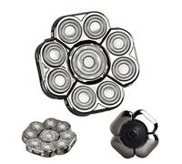 Teste Di Sostituzione Dei -Attacco Di Rasoio Elettrico A 9 Corsi, Velocità Estrema A Doppio Anello, Sostituzione Universale Per Rasatura Bagnata E Secca, Testa Calva, Toelettatura Del Viso, Tagli