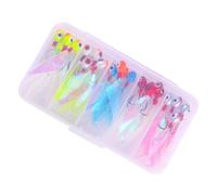 Teste jig da pesca,Teste jig per acqua salata La robusta testa esche | Colore ad alta visibilità Robuste esche da pesca in metallo per spigola passera cod