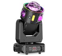 Teste Mobili LED 150W RGBW Discoteca Luci Rotazione infinita Luci da Discoteca DMX512 Stroboscopica per Natale Feste Bar Club Matrimoni Chiesa Live Band
