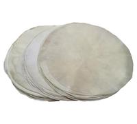 Teste per banjo in pelle di capra bianca (da 35,6 cm a 55,9 cm) - Pelle Jumbo sottile per banjo World, Bass e Custom (50,8 cm)