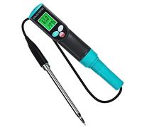 Tester 2 in 1 per piante e suolo rileva livelli e letture di temperatura, funzionamento a batteria, per uso esterno, portatile, in ABS, per giardinaggio e suolo