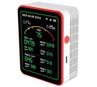 Tester accurato Rivelatore di qualità dell'aria per interni Casa Multifunzione Qualità Tester di Inquinamento Ricaricabile Professionale
