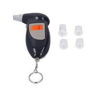 Tester alcolico LED professionale Digital Keechchain Rilevatore di alcol con analizzatore di avviso udibile per la gui in sicurezza Design portatile ABS Materiale