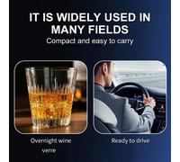 Tester Alcool Elettrochimico D2000 Etilometro Portatile con Ricarica Tipo C