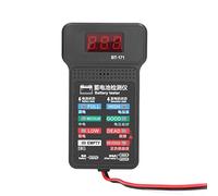 Tester Alternatore Auto 12V Digitale con Display LED Retroilluminato 5 Colori - Misura Batteria e Alternatore, Protezione Inversione Polarità, Ideale per Auto, Moto, Camion e