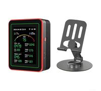 Tester aria WiFi 15 in 1 monitor PM2 5, PM10, AQI, HCHO, TVOC, temperatura e umidità, gestione remota (nero)