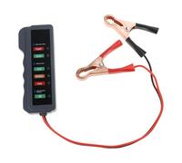 Tester Batteria 12V Analizzatore Carico Per Auto Alternatore Controllo Avviamento 6 Luci LED Display Mate