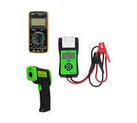 Tester Batteria 54040 + Multimetro Digitale 50942 + Termometro Laser 52162