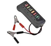 Tester batteria auto 12V 6 luci LED Tester alternatore digitale Tester multifunzione per moto Alternatore