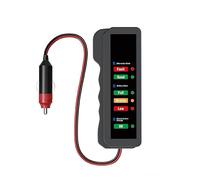 Tester Batteria Auto Alternatore Controllo Automatico 12V Display Luci 6LED For Strumento Diagnostico Moto Veicolo Rilevamento Rapido Accurato(Red)