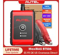 Tester batteria per auto Autel MaxiBAS BT506, analizzatore batteria per auto 6V 12V 100-2000 CCA, test del sistema di avviamento/carica automatico 12V 24V